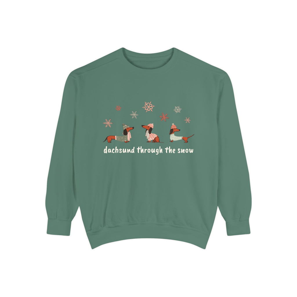 Dachshund through the Snow (Colors) - Unisex Sweatshirt