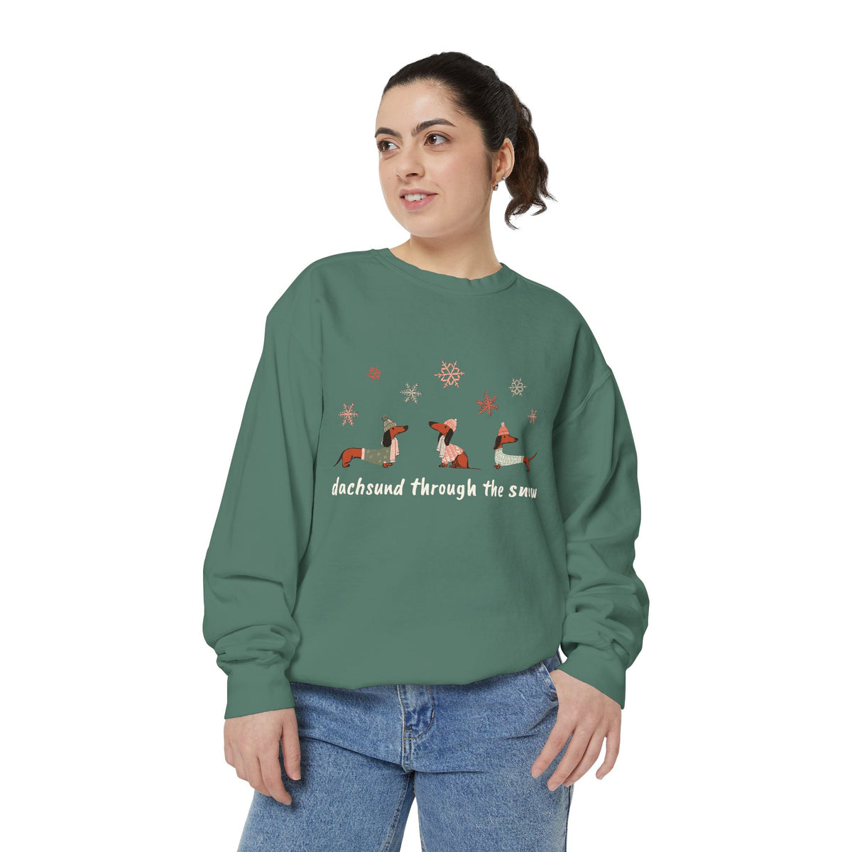 Dachshund through the Snow (Colors) - Unisex Sweatshirt