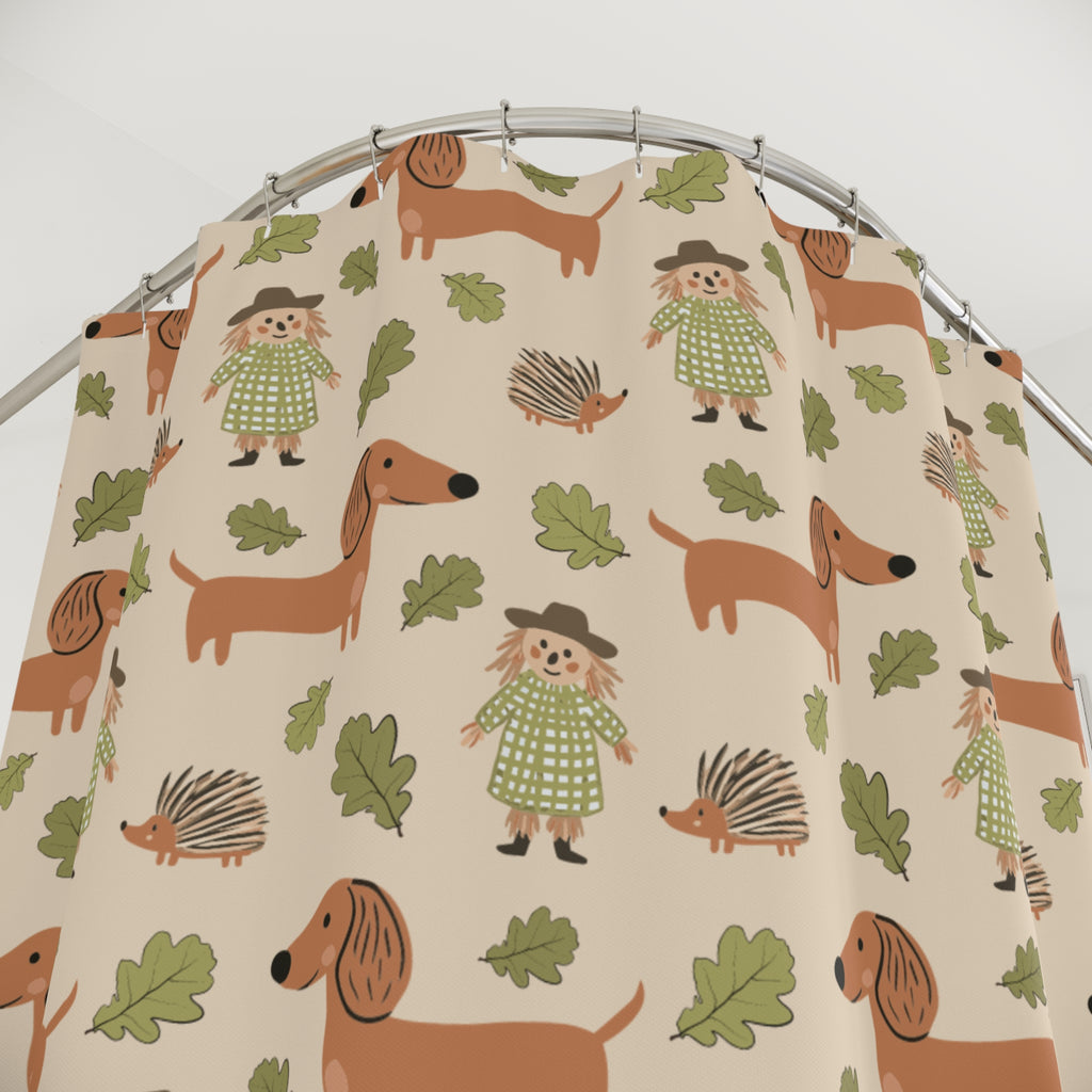 Scarecrow & Sausages - Shower Curtain