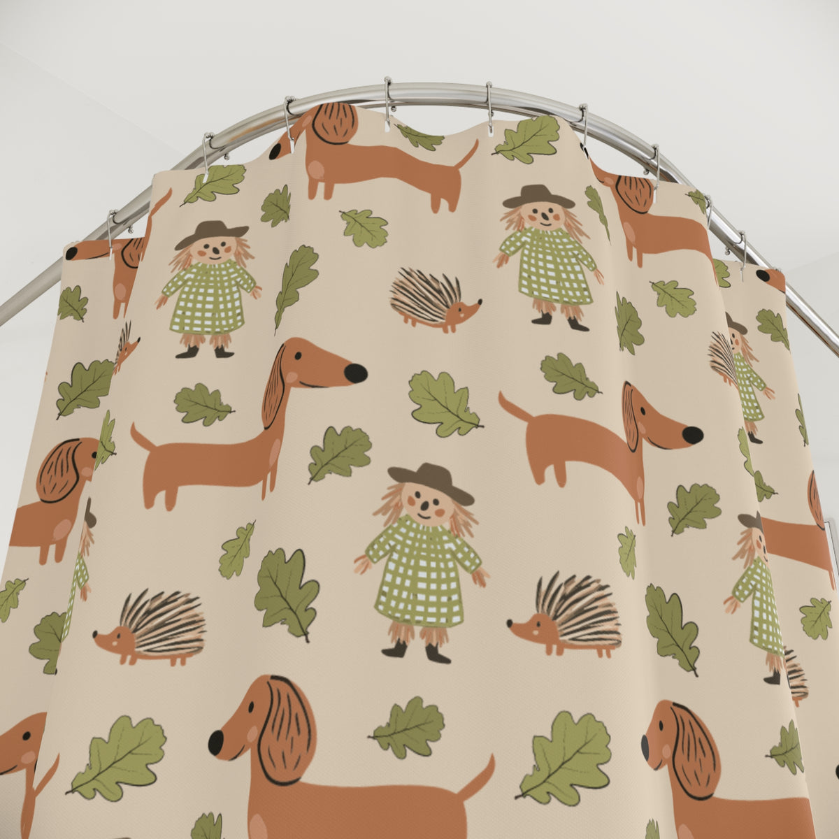 Scarecrow & Sausages - Shower Curtain