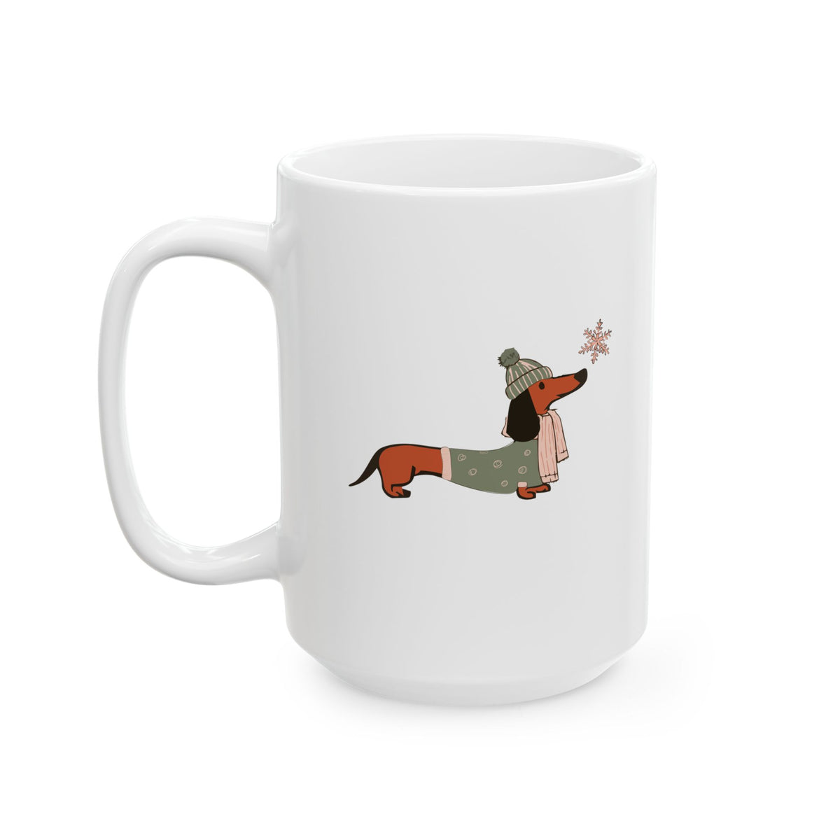 Dachshund Through The Snow - Coffee Mug