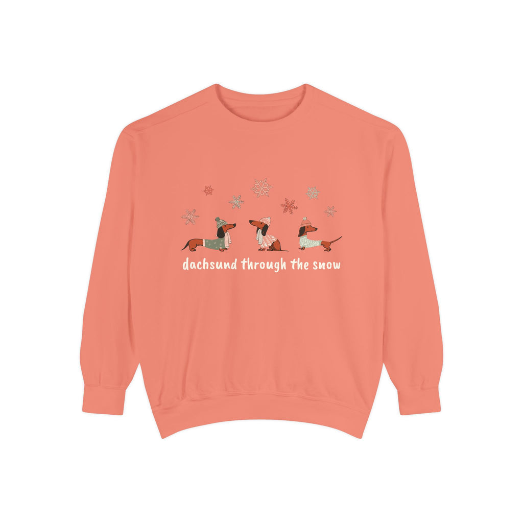 Dachshund through the Snow (Colors) - Unisex Sweatshirt
