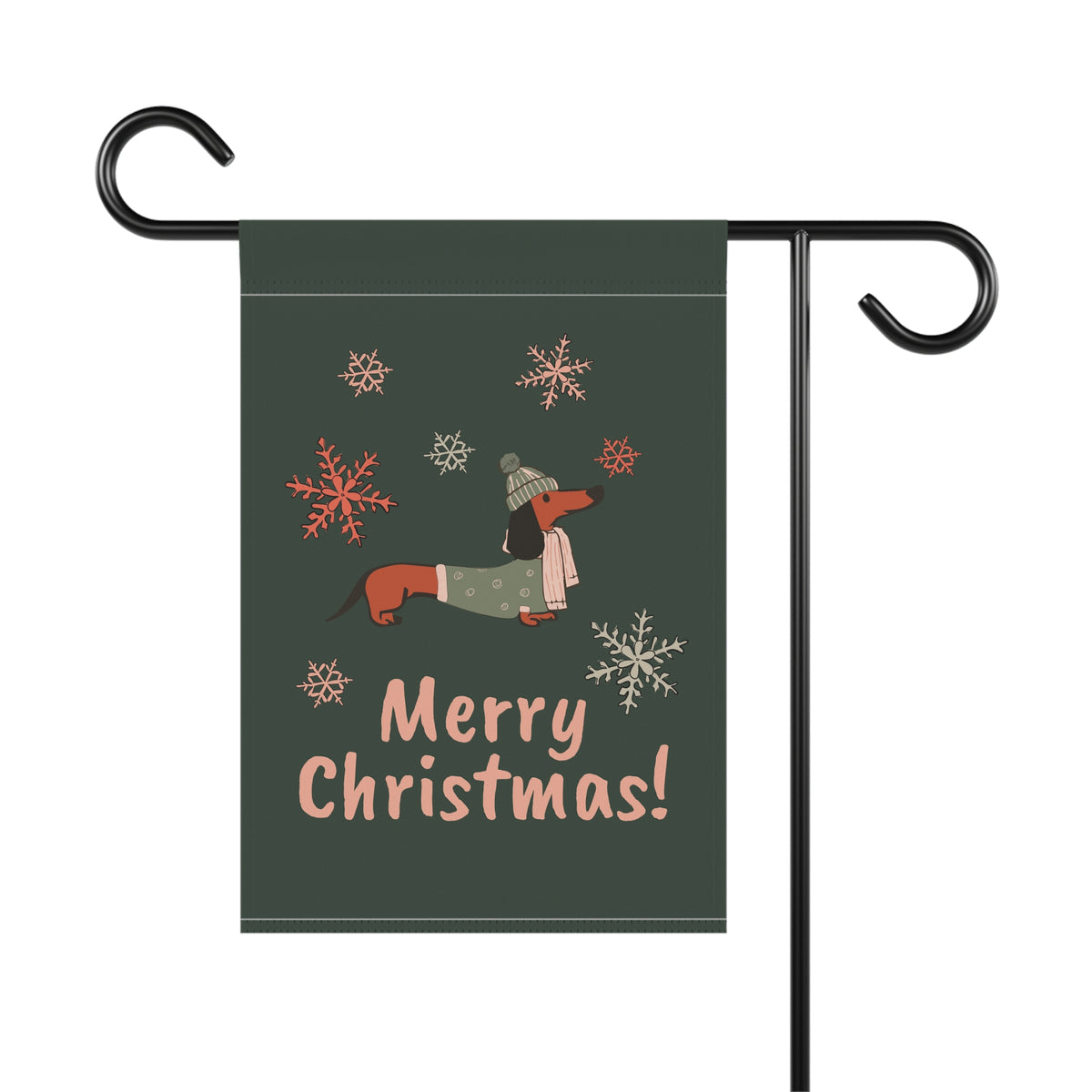 Christmas Dachshund - Garden Flag