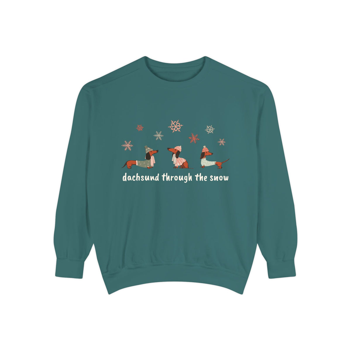 Dachshund through the Snow (Colors) - Unisex Sweatshirt