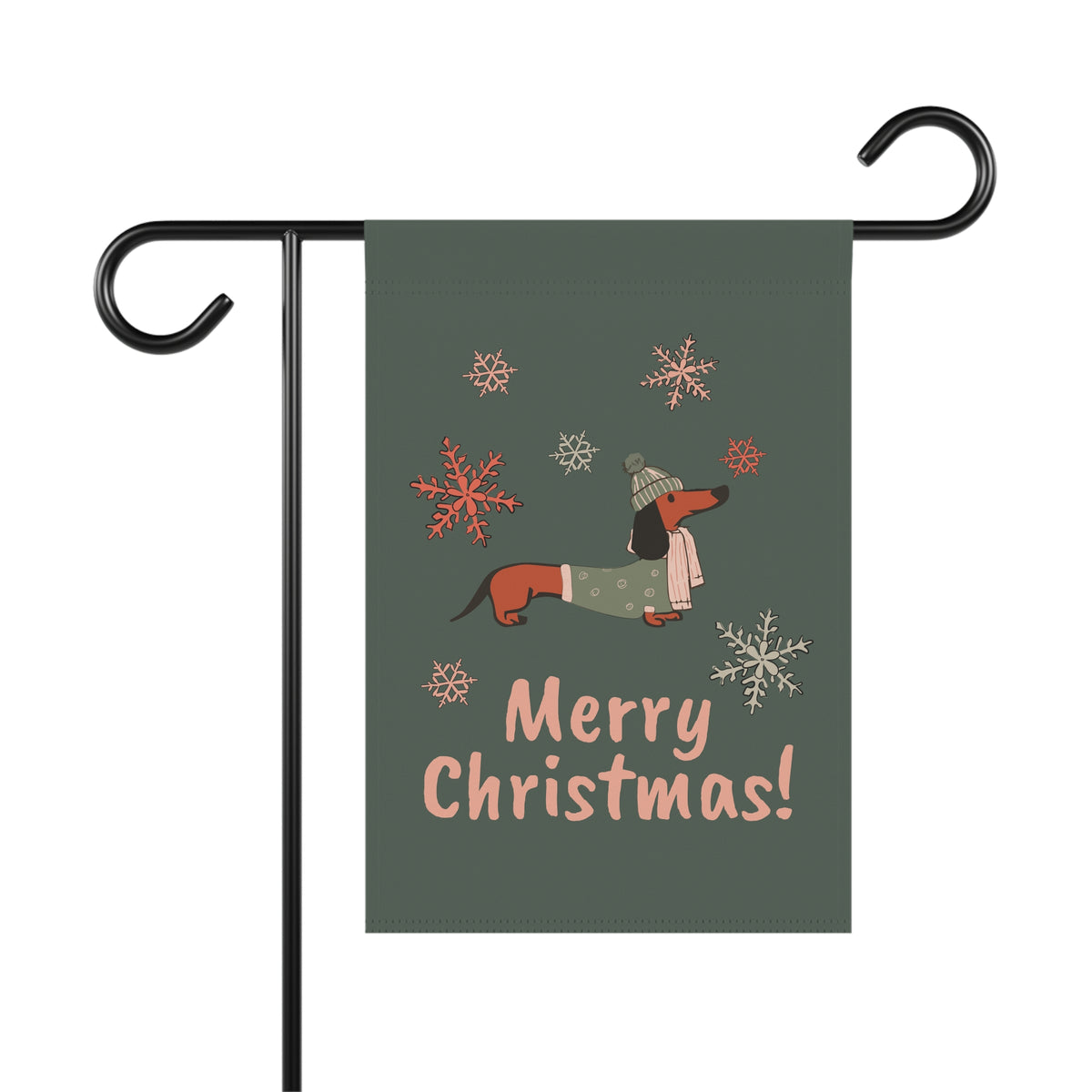 Christmas Dachshund - Garden Flag