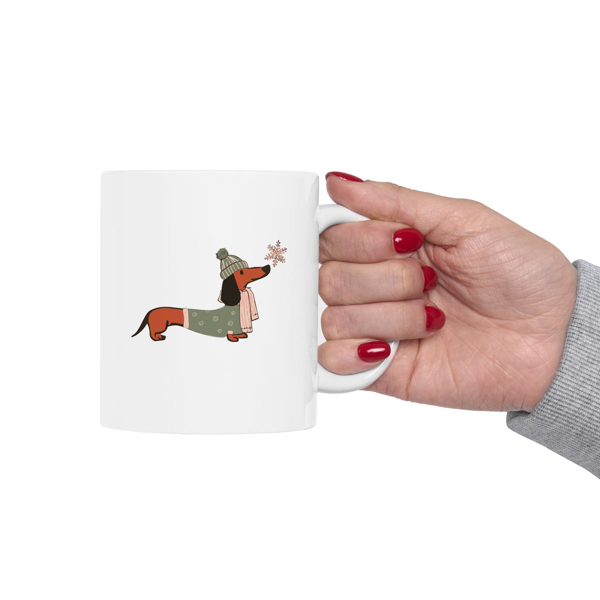 Dachshund Through The Snow - Coffee Mug