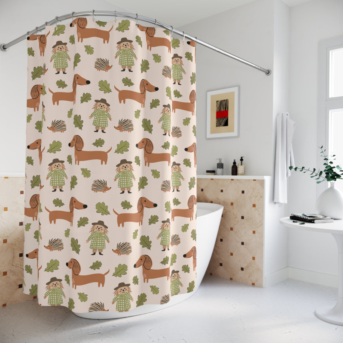 Scarecrow & Sausages - Shower Curtain