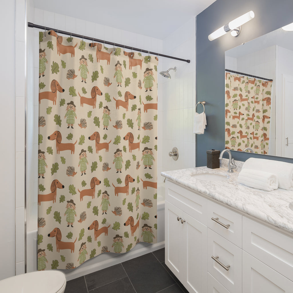 Scarecrow & Sausages - Shower Curtain