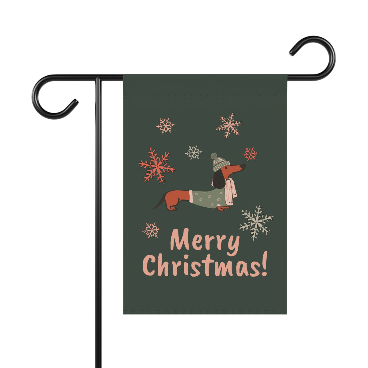Christmas Dachshund - Garden Flag
