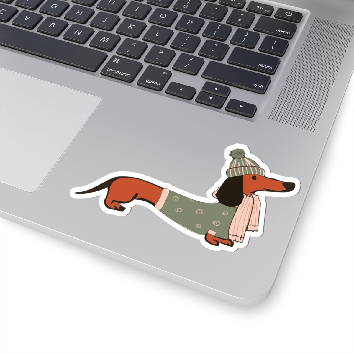 Christmas Dachshund — Kiss-Cut Sticker