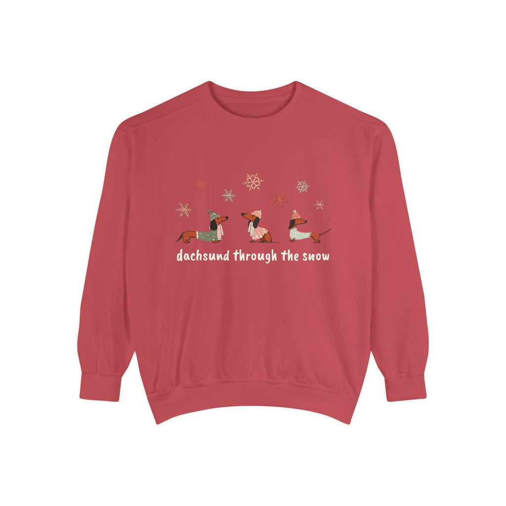 Dachshund through the Snow (Colors) - Unisex Sweatshirt