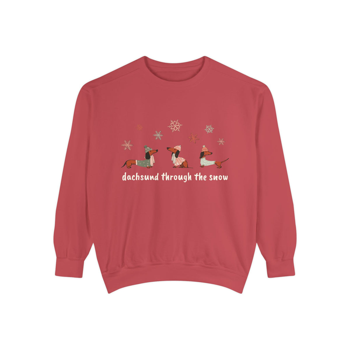 Dachshund through the Snow (Colors) - Unisex Sweatshirt