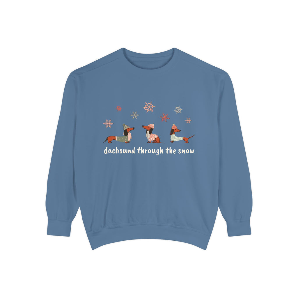 Dachshund through the Snow (Colors) - Unisex Sweatshirt