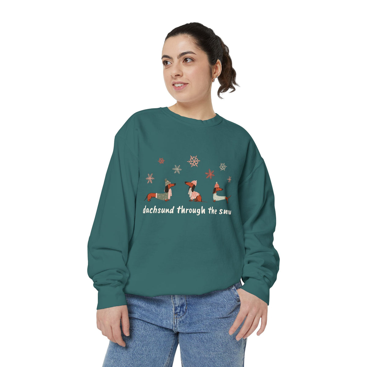 Dachshund through the Snow (Colors) - Unisex Sweatshirt